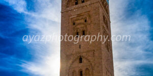 Historic Mosque Minaret Under Blue Sky – Islamic Architecture Photography | Photography by Ayaz