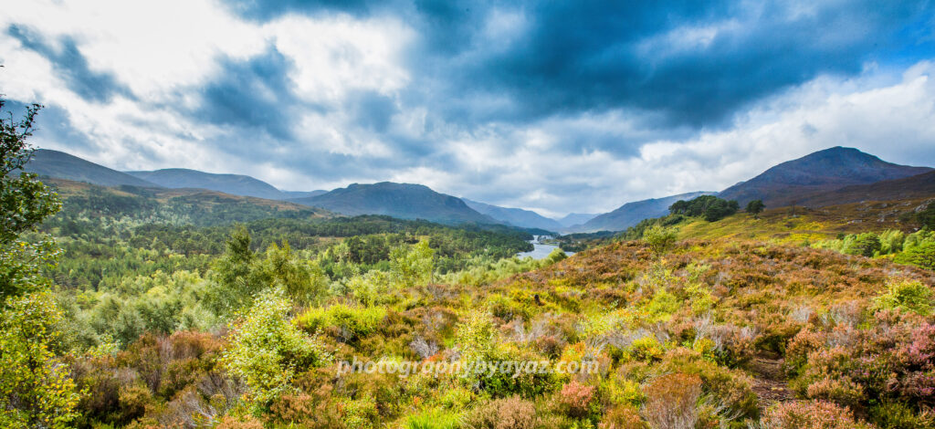 Dramatic Valley with River and Mountains – Atmospheric Landscape Fine Art Photography  Photography by Ayaz