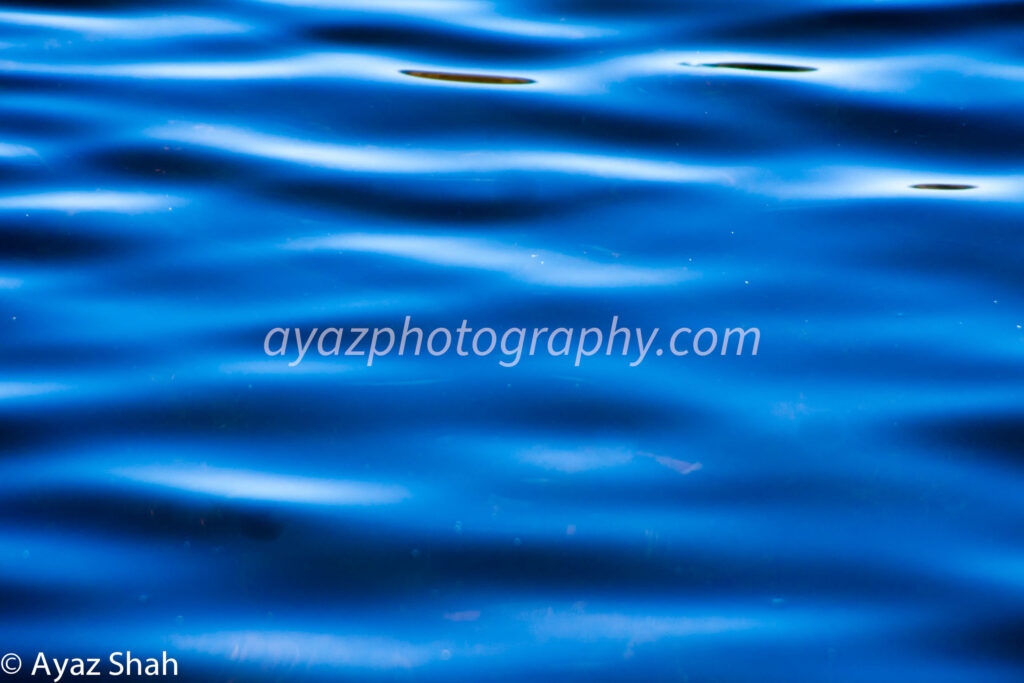 Abstract Water Ripples – Deep Blue Ocean Texture Photography  Photography by Ayaz