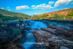 Cascading River Through Forested Hills – Fine Art Landscape Photography  Photography by Aya