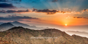 Sunset Over Silent Peaks – Fine Art Mountain Photography Print