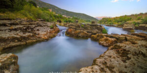 Tranquil River Through Mossy Stones – Fine Art Landscape Photography Print