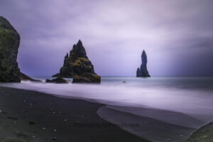 Whispers of the Coast – Fine Art Black Sand Beach Photography Print
