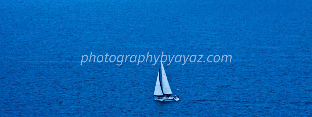 Ocean Drift – Fine Art Sailboat Photography for Minimalist Wall Decor