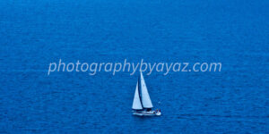 Ocean Drift – Fine Art Sailboat Photography for Minimalist Wall Decor