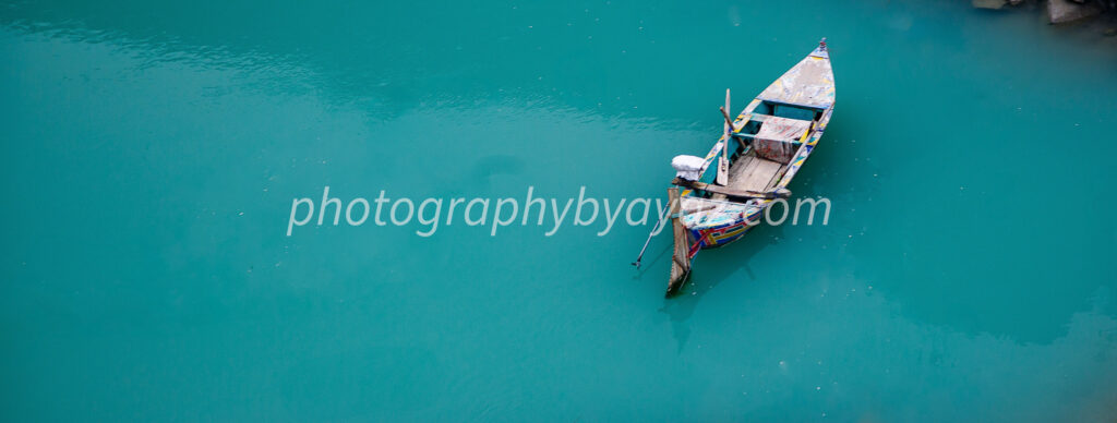 Solitary Drift – Fine Art Boat Photography for Tranquil Wall Decor