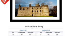 Castle Ruins Under Clouded Sky – Fine Art Photography Print