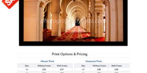 Mosque Interior with Symmetrical Arches – Fine Art Photography Print