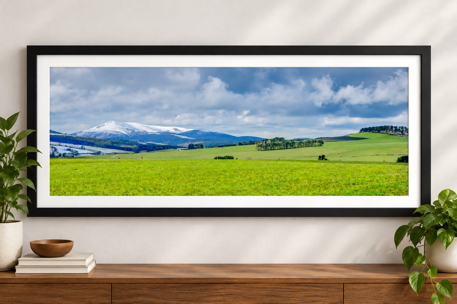 Snow-Capped Mountain Landscape Wall Art