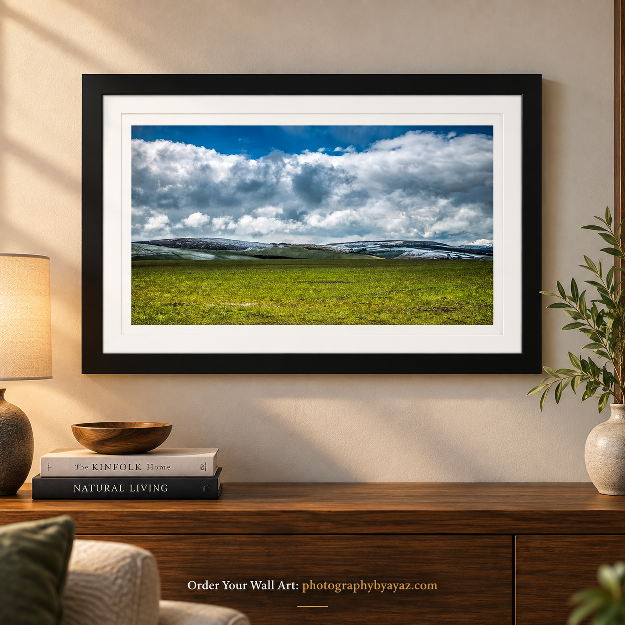 Winter Meadow Landscape Wall Art