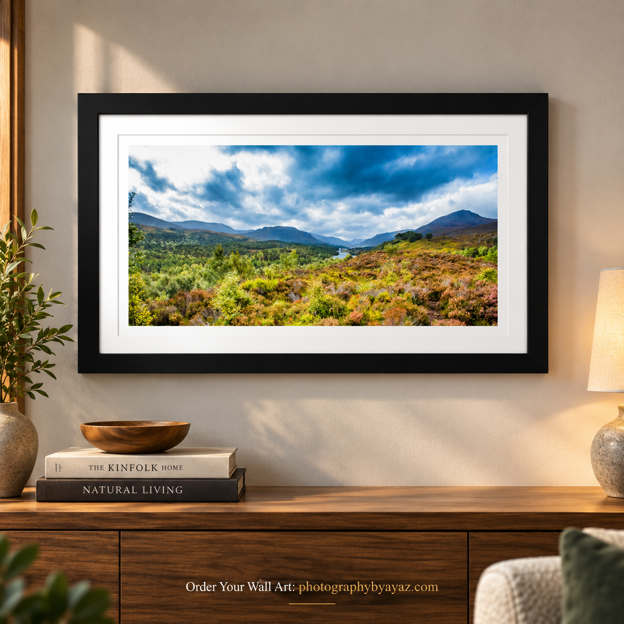 Mountain Valley Landscape Wall Art